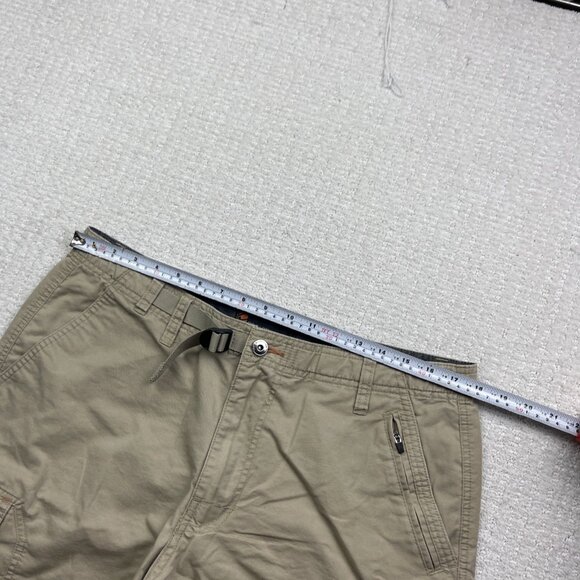 BC Clothing Expedition Shorts Mens 36 Beige Cargo Stretch Outdoor Fishing Belted - Picture 7 of 13